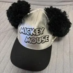 ディズニー ミッキーマウス ファンキャップ シルバー