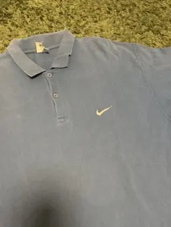 90s NIKE ナイキ　ワンポイント　刺繍　ポロシャツ　古着　ビンテージ