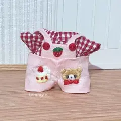 刺繍のサロペットズボン＆シャツセット♡子供サイズ＊ドール服　アウトフィット