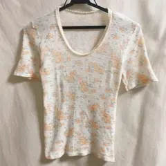 vintage euro lingerie tee 花柄 ユーロ ランジェリーのサムネイル