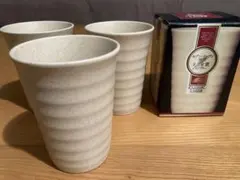 【未使用】たち吉　ビアタンブラー　3個セット