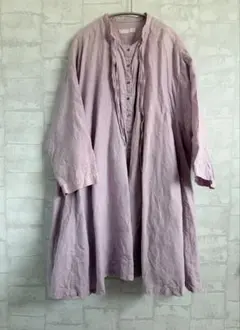 nest robe ◆ピンク　リネンワンピース　Free Size