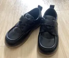 ブラックフォーマルシューズ ベルクロストラップ