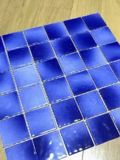 ⑤新品未使用 ガラスタイルモザイク ブルー系 - メルカリ
