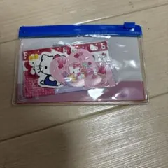 サンリオ ハローキティ 50周年 シール ケース　スマイル 景品　サンリオプラス