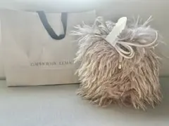 ファーショルダーバック ベージュ