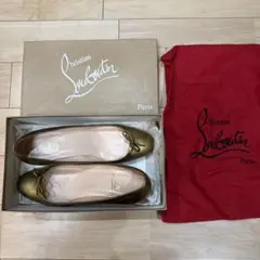 Christian Louboutin マルシアヴァラ　ゴールド パンプス