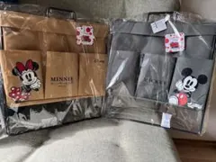 ディズニー　ミッキー　ミニー　折りたたみ収納boxセット