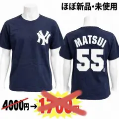 Majestic ヤンキース 55番 松井秀喜 半袖 Tシャツ MLB
