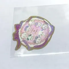 ちいかわ キラキラダイカットステッカー付きグミ 集合 リボン