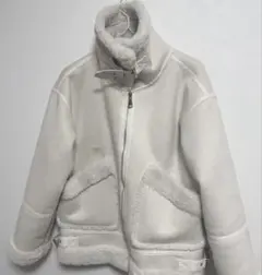 ホワイト シープスキン ジャケット