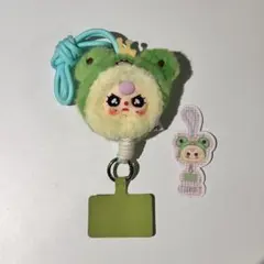 【正規品】ベイビースリー babythree ケータイストラップ かえる