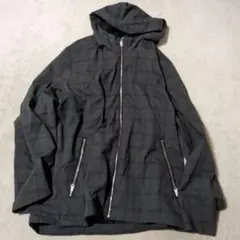 RAGEBLUE フード付きチェックジャケット L