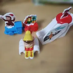 マクドナルド　マック　ハッピーセット　おさるのジョージ　おもちゃ　3点まとめ売り