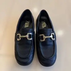 ZARA ブラック ローファー 19.5cm