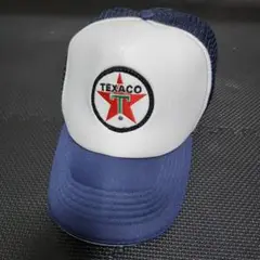 TEXACO ロゴ刺繍 キャップ ネイビー/ホワイト