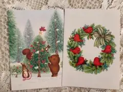 【新品】hallmark✴︎クリスマスカード2点セット