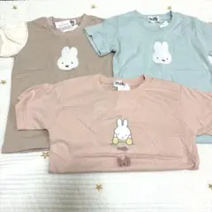 【タグ付き新品】ミッフィー 半袖Tシャツ 3枚セット