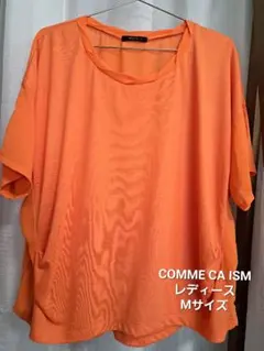 COMME CA ISM レディース 半袖 Tシャツ Mサイズ オレンジ(80)