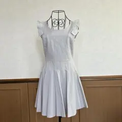 【Cynthia Rowley】ノースリーブ ミニワンピース ライトグレーのサムネイル