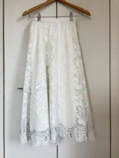 HIROKO BIS レースフレアスカート ペチコート付き フリーサイズのサムネイル