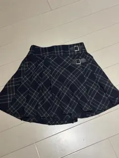 ネイビー グリーン　チェック柄 スカート　卒業式　卒園式　入学式