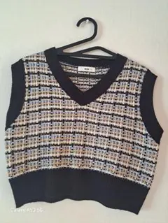 WEGO Vネック ニットベスト Mサイズ