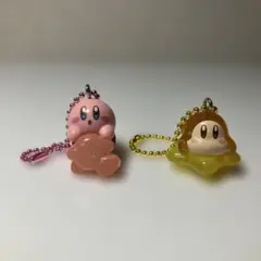 カービィグミ　ワドルディ（クリア） カービィ　２つセット　キーホルダー