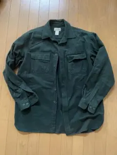 L.L.Bean ダークグリーン 長袖シャツ