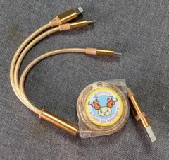 日本赤十字社 けんけつちゃん 3in2 充電ケーブル