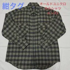 紺タグ オールドユニクロ ネルシャツ メンズL チェック