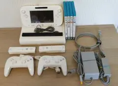 Wii U 本体 32GB ソフト4+内蔵ソフト4(すぐに遊べます)