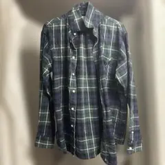 チェックシャツ 緑 Mサイズ