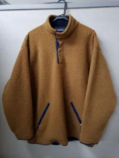 90s USA製 patagonia ウーリー　ボア　ブロンズ　big-t