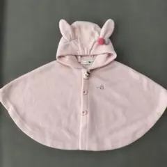 KPS MIMI フード付きベビーポンチョ ピンク