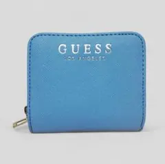 GUESS 二つ折り財布 ロビン ブルー ウォレット ブランド コンパクト 雑貨