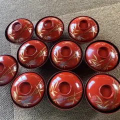 お椀10客 山中塗 五彩 汁椀5客揃 お椀 加賀製 F6P-2518 - 石川県加賀市