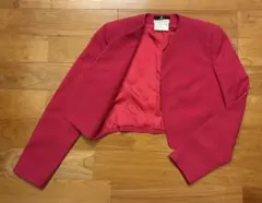 GIVENCHY ジバンシィ フランス製 ノーカラージャケット　ピンク　Mのサムネイル