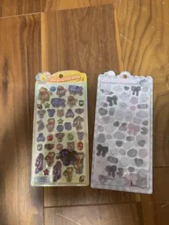 正規品！くまのプーさん うるちゅるシール & フワフワドロップシールセット