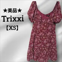 ★美品★Trixxi 【XS】フラワープリント チュニック タグ付
