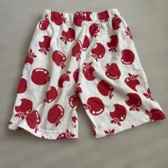 No.14 赤いリンゴ柄 半ズボン 110cm