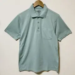 INED HOMME イネド オム ポロシャツ ポロ ミント セージ エメラルド