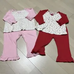 長袖 パジャマ 2枚セット 女の子 80cm