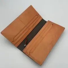 革の質感際立つ Fabrizio ロングウォレット 美品