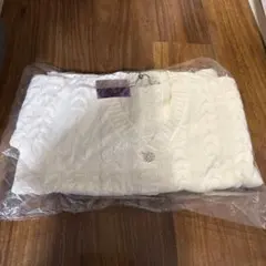 Rady ホワイト ケーブルニット カーディガン