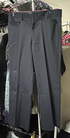 ネイビー ストライプ スラックス レギュラー