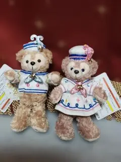 ダッフィー シェリーメイぬいぐるみ バッチ20周年