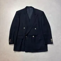 90sポロラルフローレン 紺ブレ金ボタンM相当日本製春服アイビーvintage