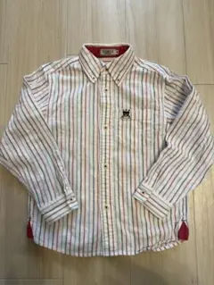 ミキハウス　DOUBLE.B ストライプ長袖シャツ 120