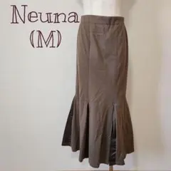 Neuna タックロングスカート ブラウン Mサイズ 立体シルエットのサムネイル